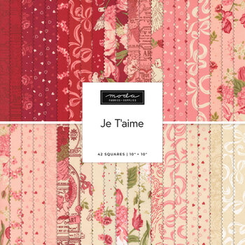 Je T'aime  Layer Cake by Stacy Iest Hsu for Moda Fabrics - RESERVE, Image