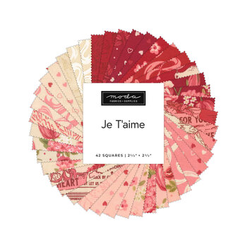 Je T'aime  Mini Charm Pack by Stacy Iest Hsu for Moda Fabrics - RESERVE, Image