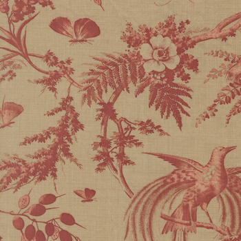 Le Jardin Rouge 36151-13 Roche Margueritte by French General for Moda Fabrics, Image