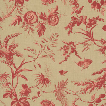 Le Jardin Rouge 36151-13 Roche Margueritte by French General for Moda Fabrics