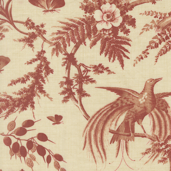 Le Jardin Rouge 36151-14 Pearl Margueritte by French General for Moda Fabrics, Image