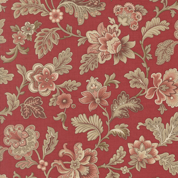 Le Jardin Rouge 36152-11 Rouge Tournesal by French General for Moda Fabrics, Image