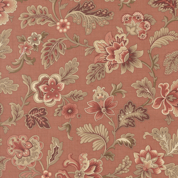 Le Jardin Rouge 36152-12 Clay Tournesal by French General for Moda Fabrics, Image