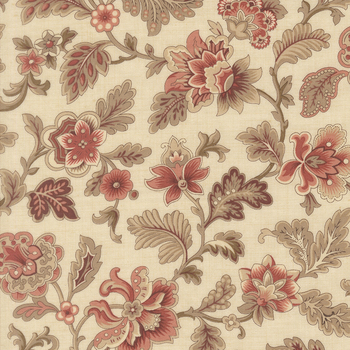Le Jardin Rouge 36152-16 Pearl Tournesal by French General for Moda Fabrics, Image
