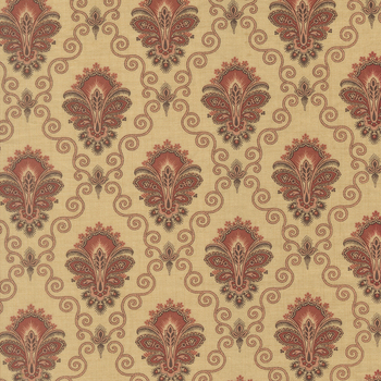 Le Jardin Rouge 36153-15 Oyster Camomille by French General for Moda Fabrics, Image