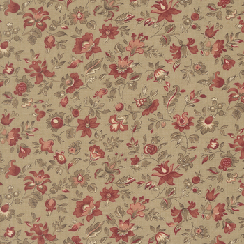 Le Jardin Rouge 36154-13 Roche Clemenceau by French General for Moda Fabrics, Image