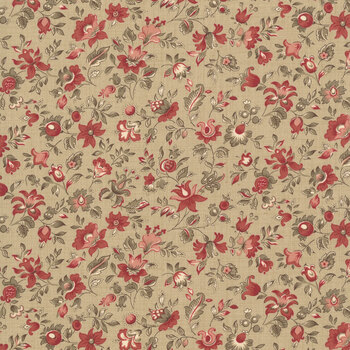 Le Jardin Rouge 36154-13 Roche Clemenceau by French General for Moda Fabrics
