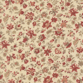Le Jardin Rouge 36154-14 Pearl Clemenceau by French General for Moda Fabrics, Image