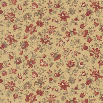 Le Jardin Rouge 36154-15 Oyster Clemenceau by French General for Moda Fabrics, Image