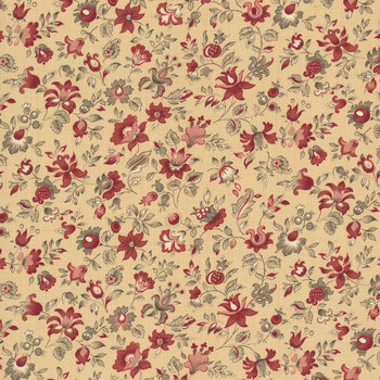Le Jardin Rouge 36154-15 Oyster Clemenceau by French General for Moda Fabrics