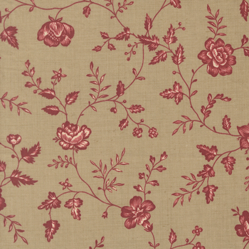 Le Jardin Rouge 36155-13 Roche Dauphin by French General for Moda Fabrics, Image