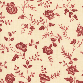 Le Jardin Rouge 36155-15 Pearl Dauphin by French General for Moda Fabrics