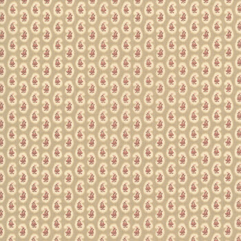 Le Jardin Rouge 36157-13 Roche Campanule by French General for Moda Fabrics