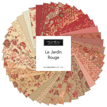Le Jardin Rouge  Charm Pack by French General for Moda Fabrics - RESERVE, Image