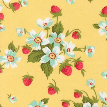 Bloomsberry 55350-12 Buttermilk In Bloom by Camille Roskelley for Moda Fabrics, Image