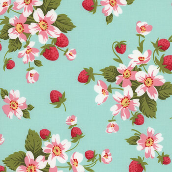 Bloomsberry 55350-13 Aqua In Bloom by Camille Roskelley for Moda Fabrics