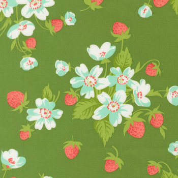 Bloomsberry 55350-15 Green In Bloom by Camille Roskelley for Moda Fabrics, Image
