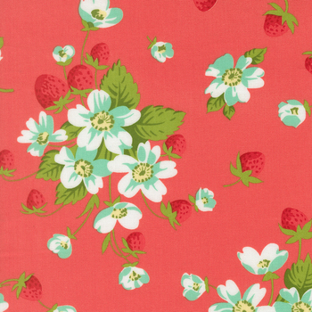 Bloomsberry 55350-17 Nantucket Red In Bloom by Camille Roskelley for Moda Fabrics, Image