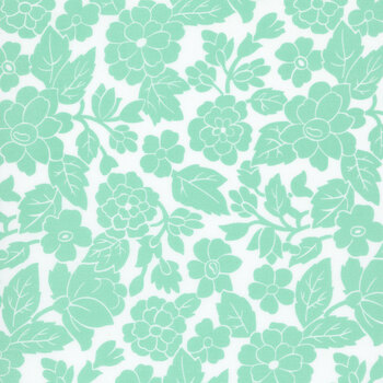 Bloomsberry 55351-11 White-Aqua London by Camille Roskelley for Moda Fabrics