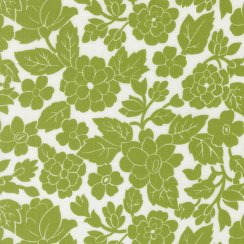 Bloomsberry 55351-24 White-Leaf London by Camille Roskelley for Moda Fabrics, Image