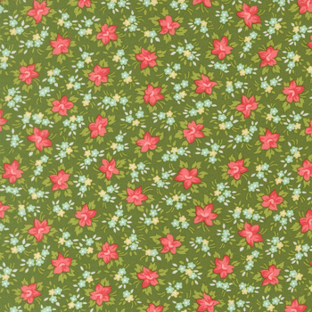 Bloomsberry 55353-15 Green Marylebone by Camille Roskelley for Moda Fabrics, Image