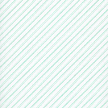 Bloomsberry 55355-23 White-Aqua Stripe by Camille Roskelley for Moda Fabrics