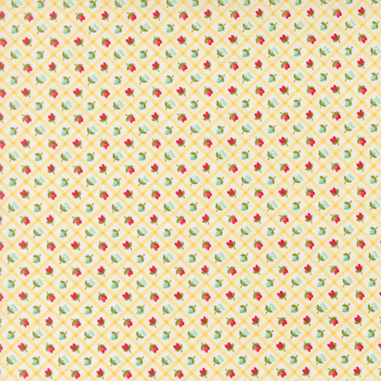 Bloomsberry 55358-22 Buttermilk Check by Camille Roskelley for Moda Fabrics, Image