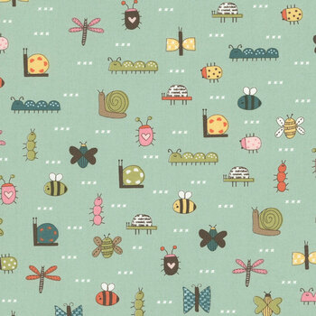 Bug Collector 55731-12 Sky The Bugs by Sweetwater for Moda Fabrics