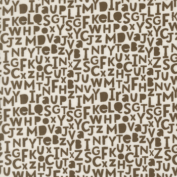 Bug Collector 55732-28 Dirt Alphabet by Sweetwater for Moda Fabrics, Image
