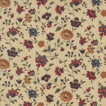 Honeysuckle Farm 9850-11 Dandelion Prairie Flowers by Kansas Troubles Quilters for Moda Fabrics, Image