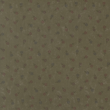 Honeysuckle Farm 9858-15 Leaf Strawflowers by Kansas Troubles Quilters for Moda Fabrics, Image