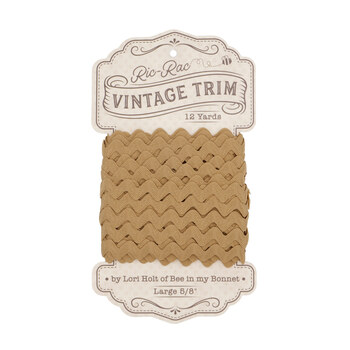 Lori Holt 5/8" Ric Rac Vintage Trim - 12yds - Nutmeg, Image