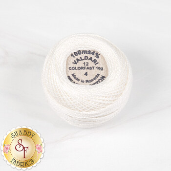 Valdani Pearl Cotton Ball 4 Ivory - Size 12, Image