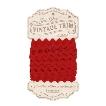 Lori Holt 5/8" Ric Rac Vintage Trim - 12yds - Schoolhouse