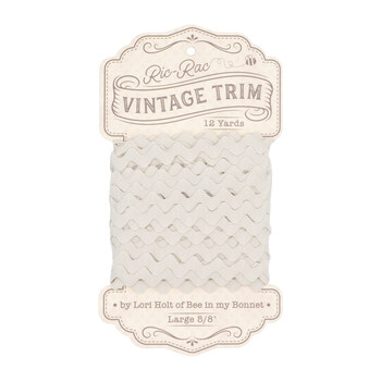 Lori Holt 5/8" Ric Rac Vintage Trim - 12yds - Latte, Image