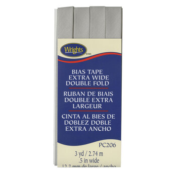Extra Wide Double Fold Bias Tape - Shadow, Image