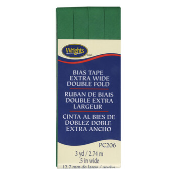 Extra Wide Double Fold Bias Tape - Emerald, Image