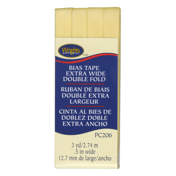Extra Wide Double Fold Bias Tape - Lemon Ice, Image