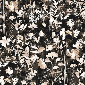Naturescape II Y5039-3 Black Meadow by Liz St. Andre for Clothworks, Image