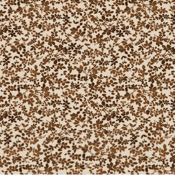 Naturescape II Y5044-11 Light Khaki Leaves by Liz St. Andre for Clothworks, Image