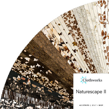 Naturescape II  2-1/2" Strips by Liz St. Andre for Clothworks, Image