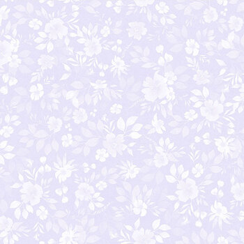 Spring Blessings Y5037-26 Light Purple Tonal Floral by Heatherlee Chan for Clothworks