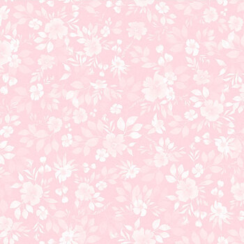 Spring Blessings Y5037-42 Pink Tonal Floral by Heatherlee Chan for Clothworks