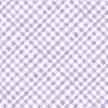 Spring Blessings Y5038-27 Purple Diagonal Gingham by Heatherlee Chan for Clothworks