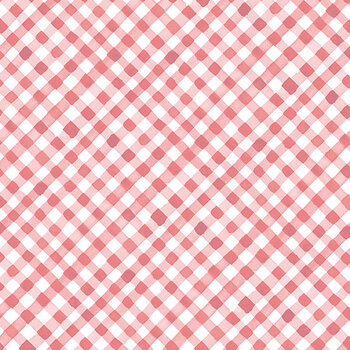 Spring Blessings Y5038-73 Dark Pink Diagonal Gingham by Heatherlee Chan for Clothworks