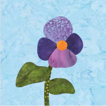 Spring Celebration Block 1 Kit - Pansy