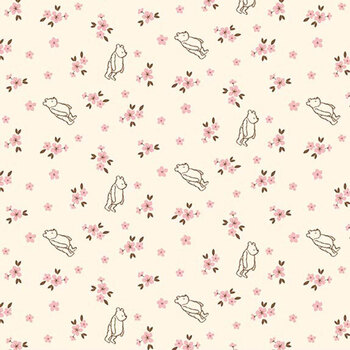 Winnie-the-Pooh Baby C18595-CREAM Ditsy Cream by Echo Park Paper Co. for Riley Blake Designs