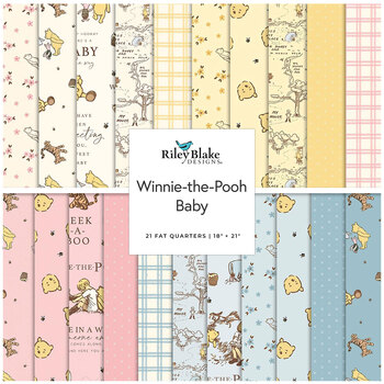Winnie-the-Pooh Baby  Fat Quarter Bundle by Echo Park Paper Co. for Riley Blake Designs