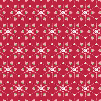 Bloom & Heart C18443-STRAWBERRY Berry Pop Strawberry by Cherry Guidry for Riley Blake Designs