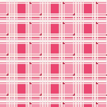 Bloom & Heart C18446-RASPBERRY Sweet Tartan Raspberry by Cherry Guidry for Riley Blake Designs